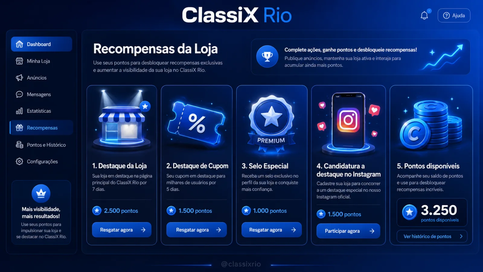 Recompensas da Loja