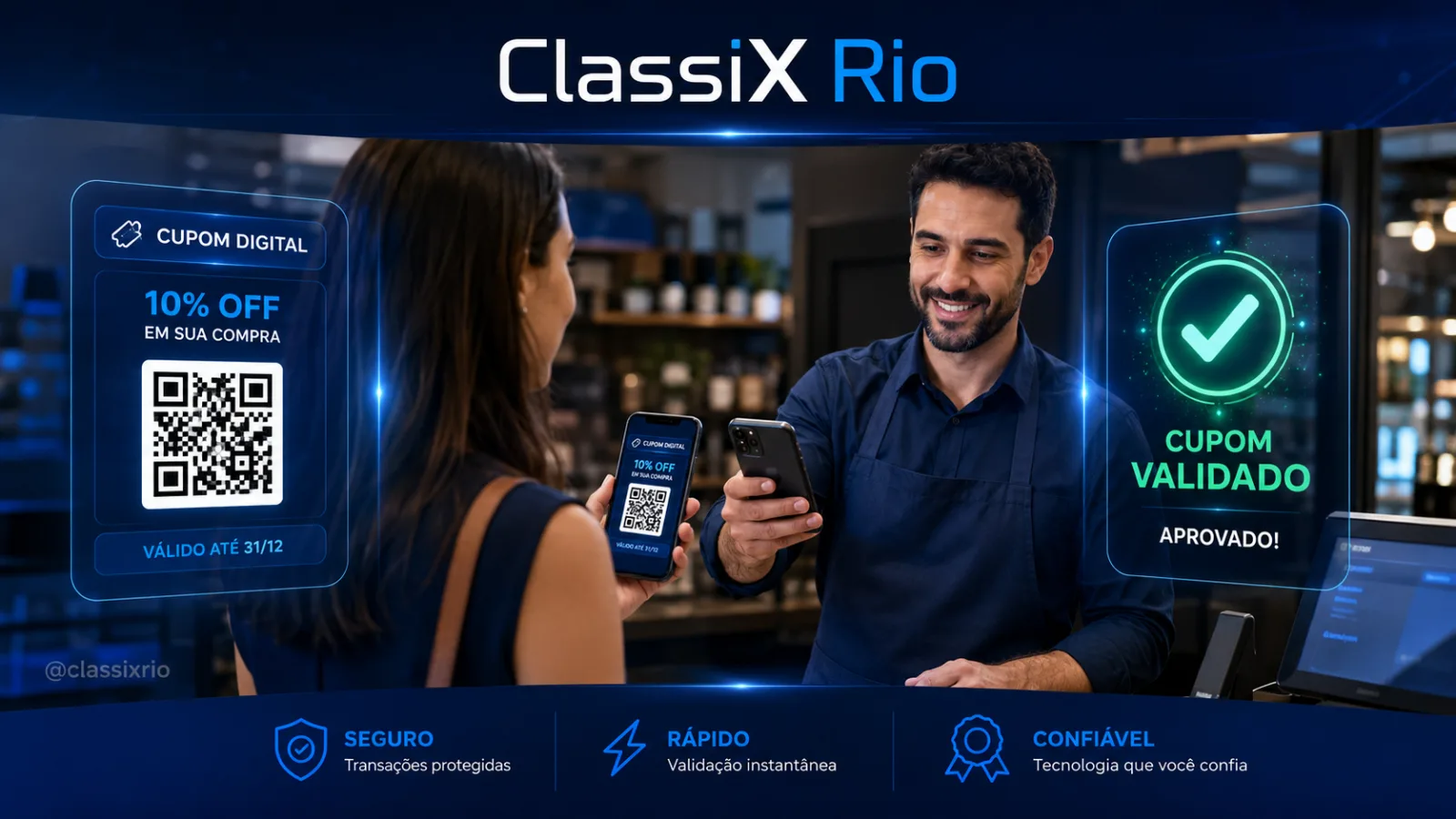 Validação de cupom por QR Code
