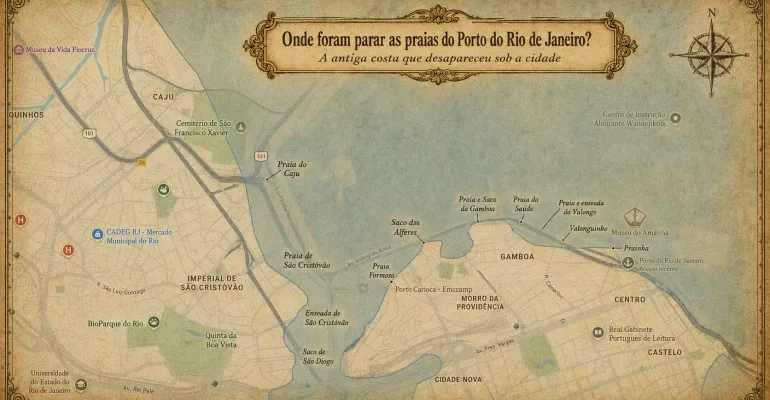 Prainha, Valongo, Gamboa, Praia Formosa: onde foram parar as praias e enseadas do antigo Porto do Rio?