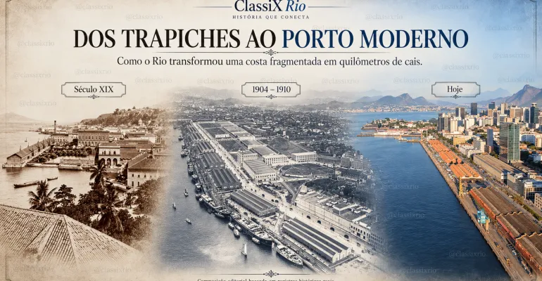 Dos trapiches ao porto moderno: como o Rio transformou uma costa fragmentada em quilômetros de cais