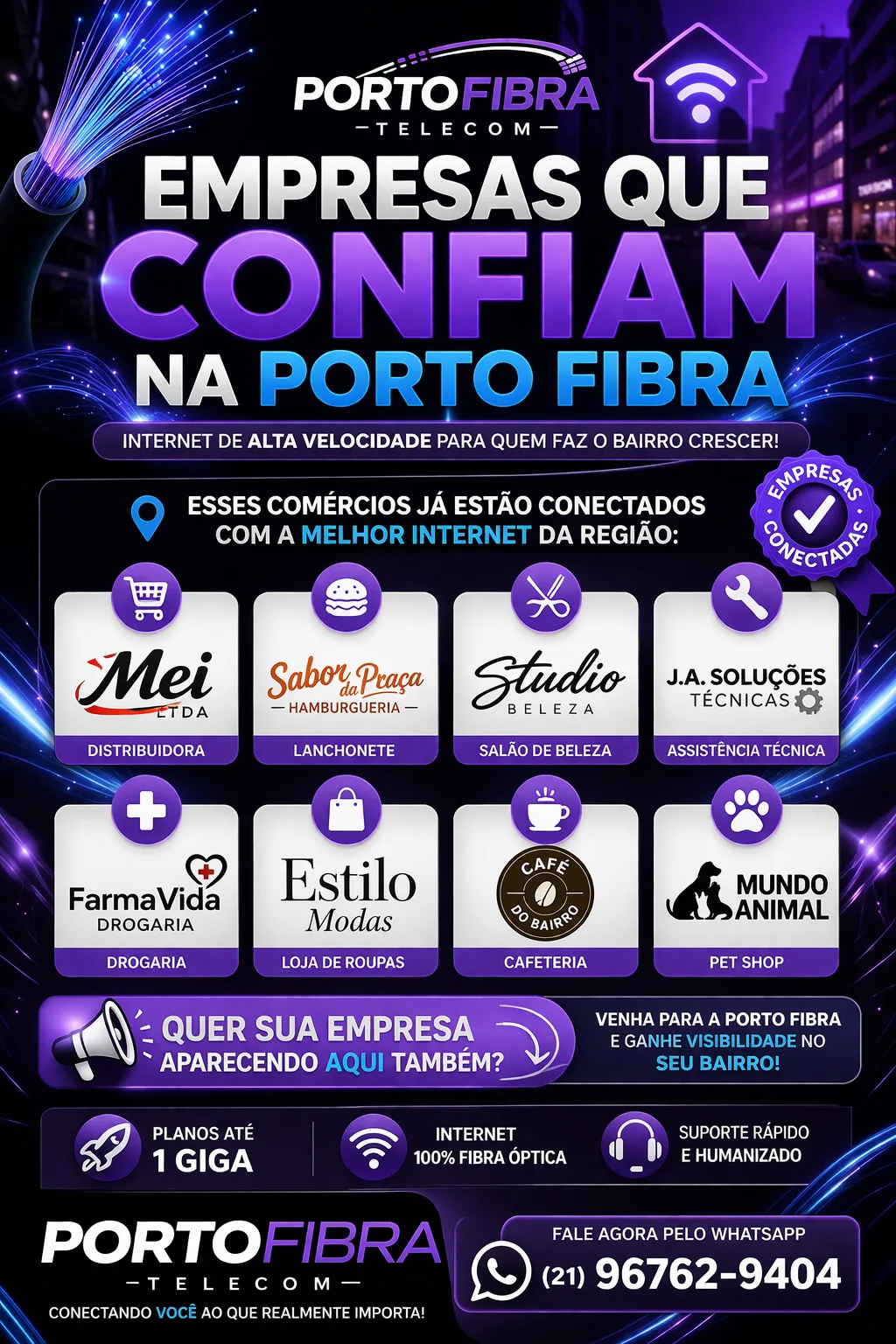 Capa da loja PORTO FIBRA LTDA