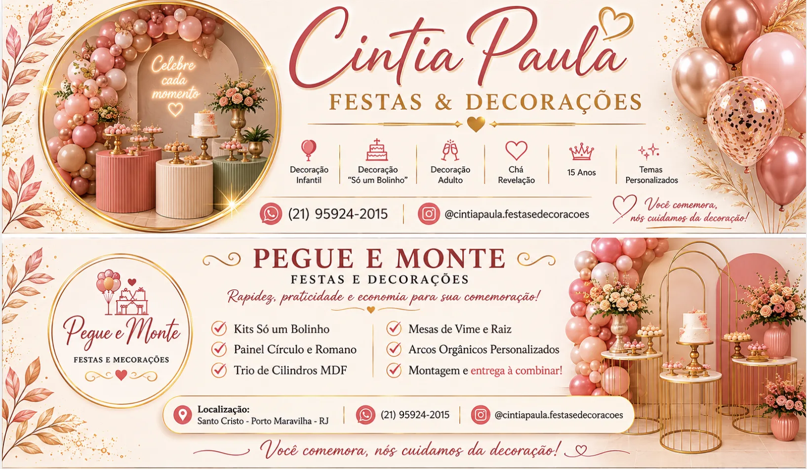 Capa da loja Cintia Paula Festas e Decorações