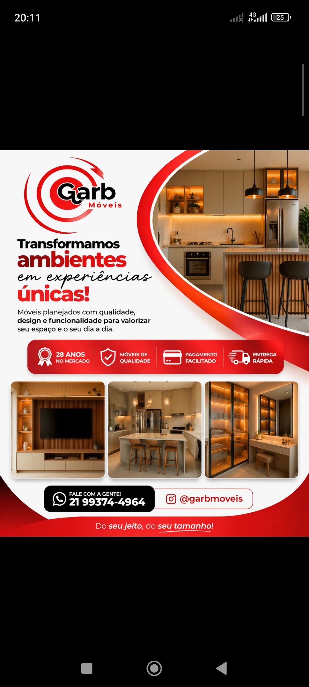 Logo da marca Garb móveis planejados