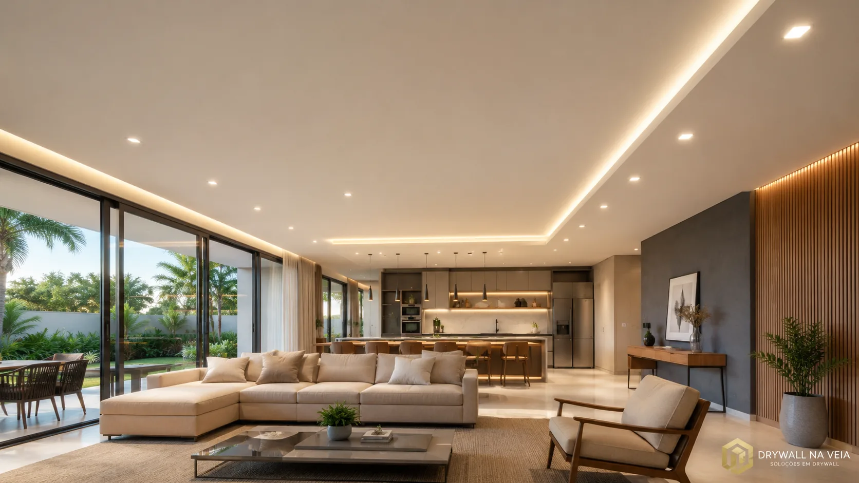 Foto do produto Rebaixamento de teto em Drywall