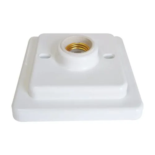 PLAFON COM SOQUETE LOUÇA QUADRADO